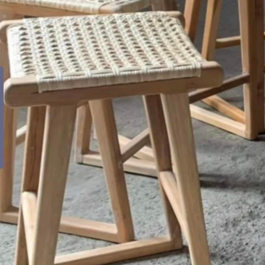 RATTAN STOOL BACKLESS preorder ADDED TO NEXT SHIPMENT